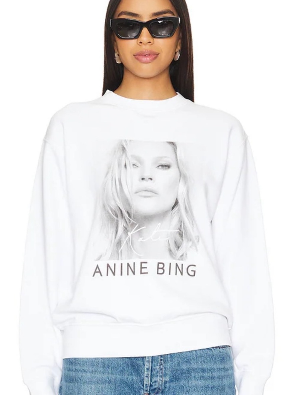 Anine Bing - Ramona Sweatshirt Kate
Moss in white medium